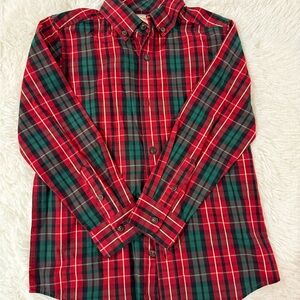 Gymboree Red and Green Plaid Polo Shirt
